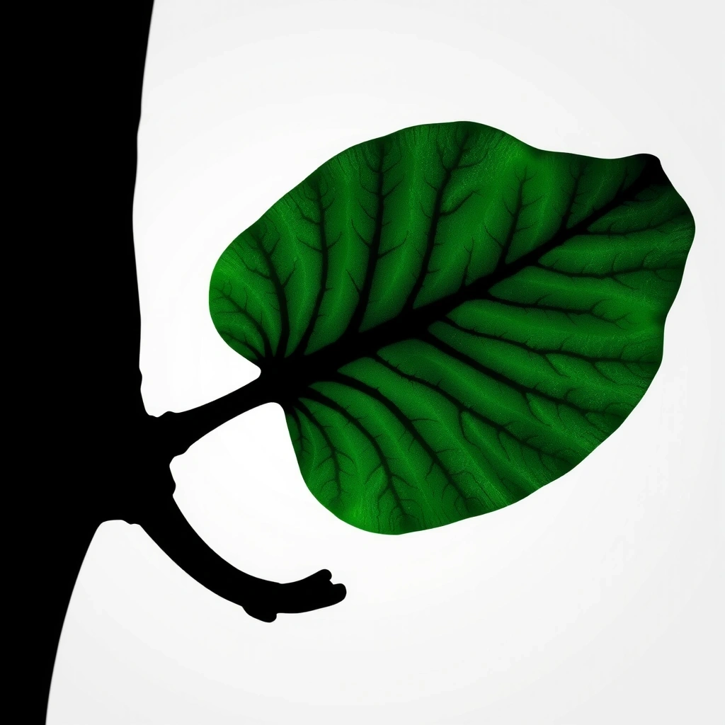 Ilustracja ginkgo biloba