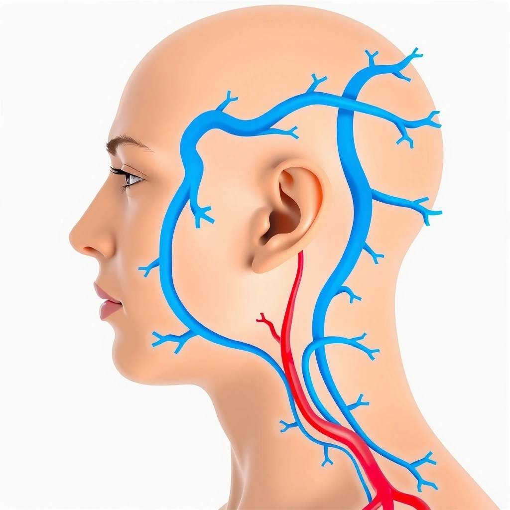 Vascular network illustration